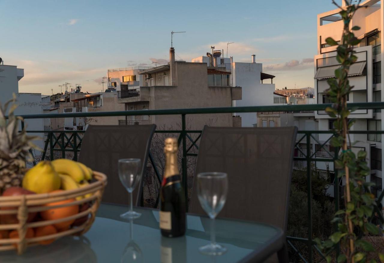 Ferienwohnung Penthouse With Acropolis View 8Ppl, 140Sqm Athen Exterior foto
